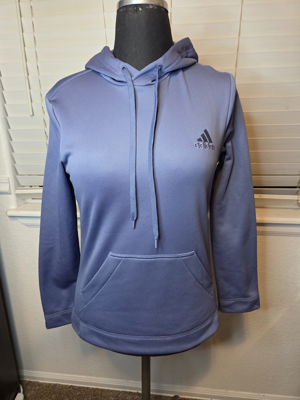 Adidas Men’s Hoodie Sweatshirt - Dusty Blue